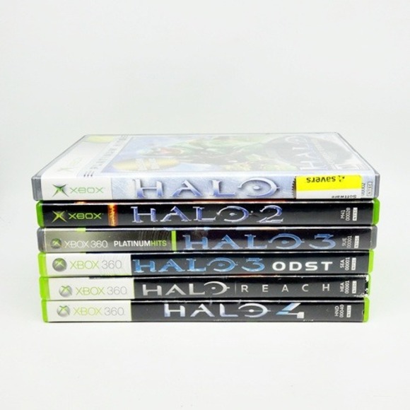 Microsoft Other - Halo Xbox Lot 1, 2, 3, 3 ODST, 4, Reach & 5 Guardians 7 Games Total